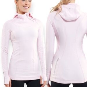 Lululemon Run: Back On Track Pullover Long Sleeve Sweater Pig Pink SZ 6